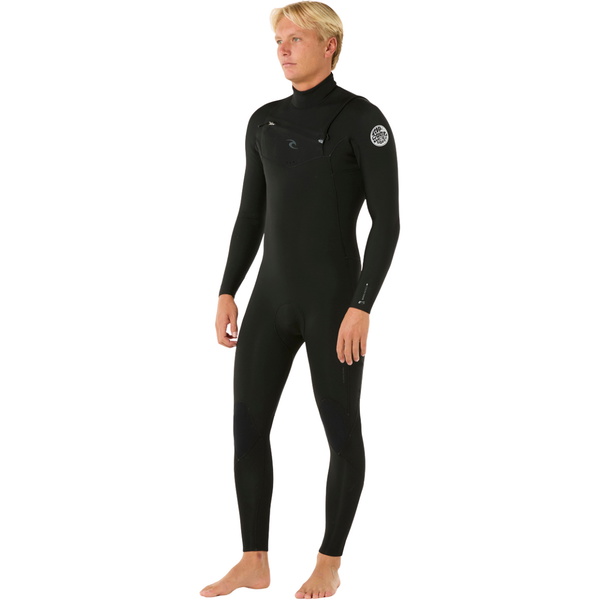 2026 Rip Curl Mens Dawn Patrol 5/3mm Chest Zip Wetsuit 16PMFS - Black